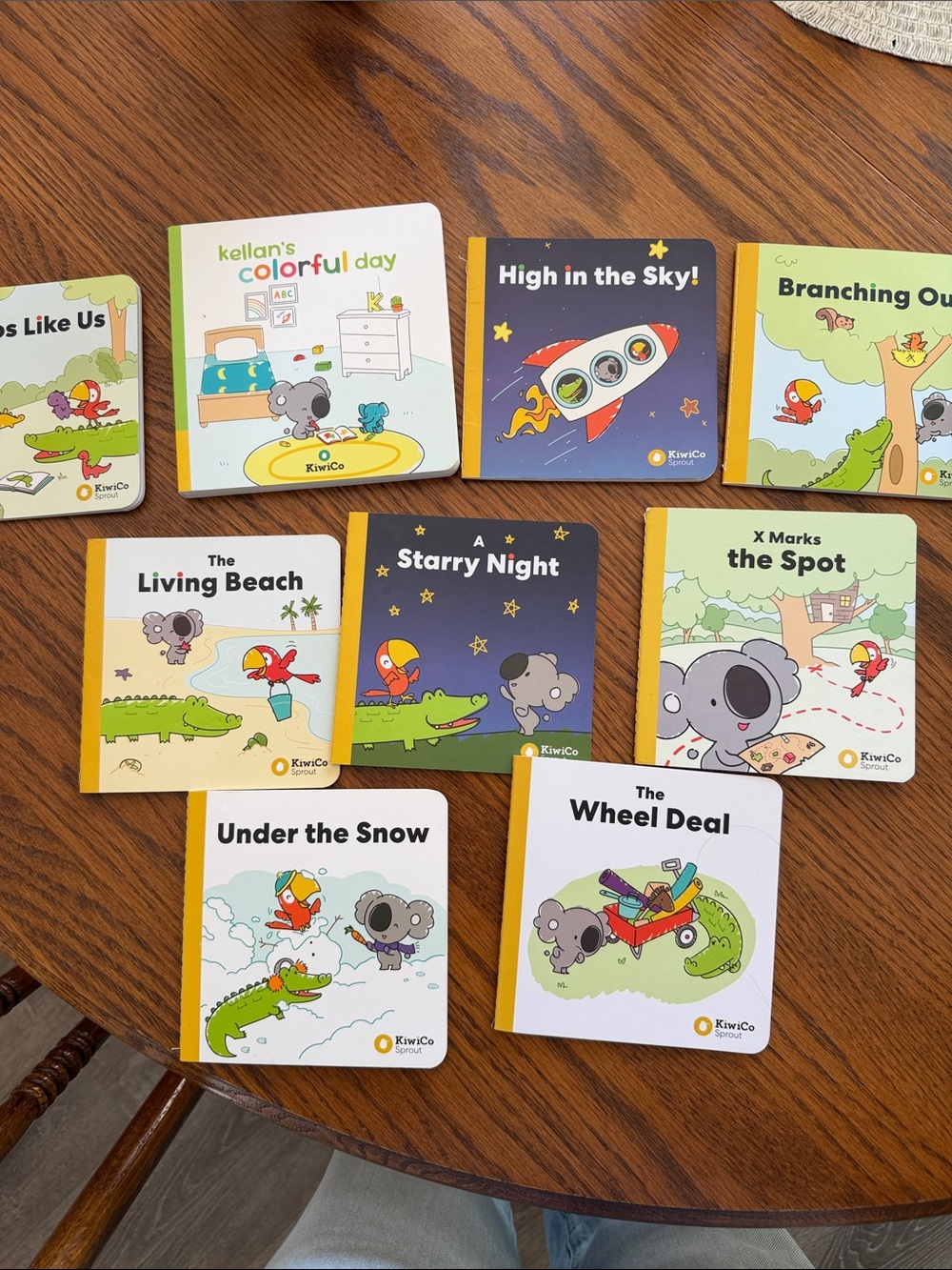 KiwiCo Colorful Day Board Book Set - Yellow & Blue Covers